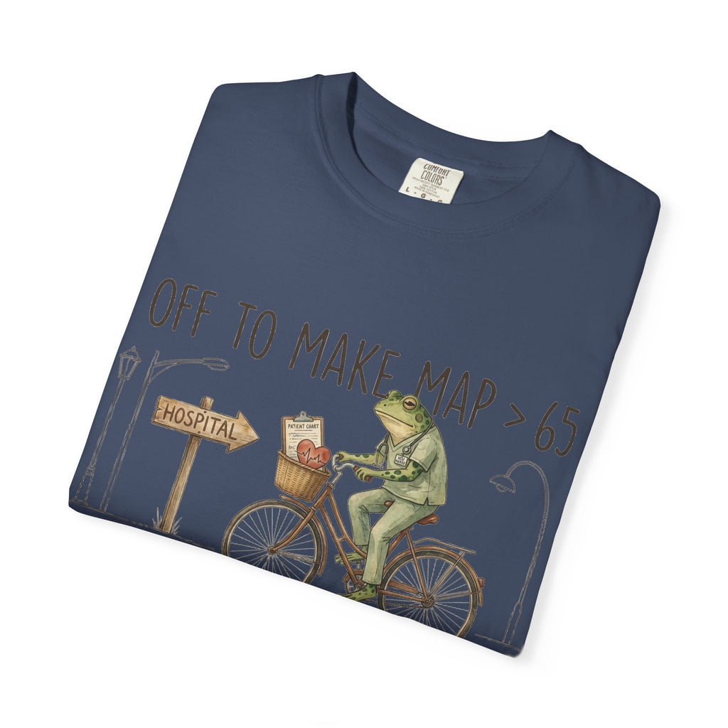 Off To Make MAP Over 65 Shirt, Funny ICU Nurse Frog Tee, Critical Care Nurse Shirt, RN Gift
