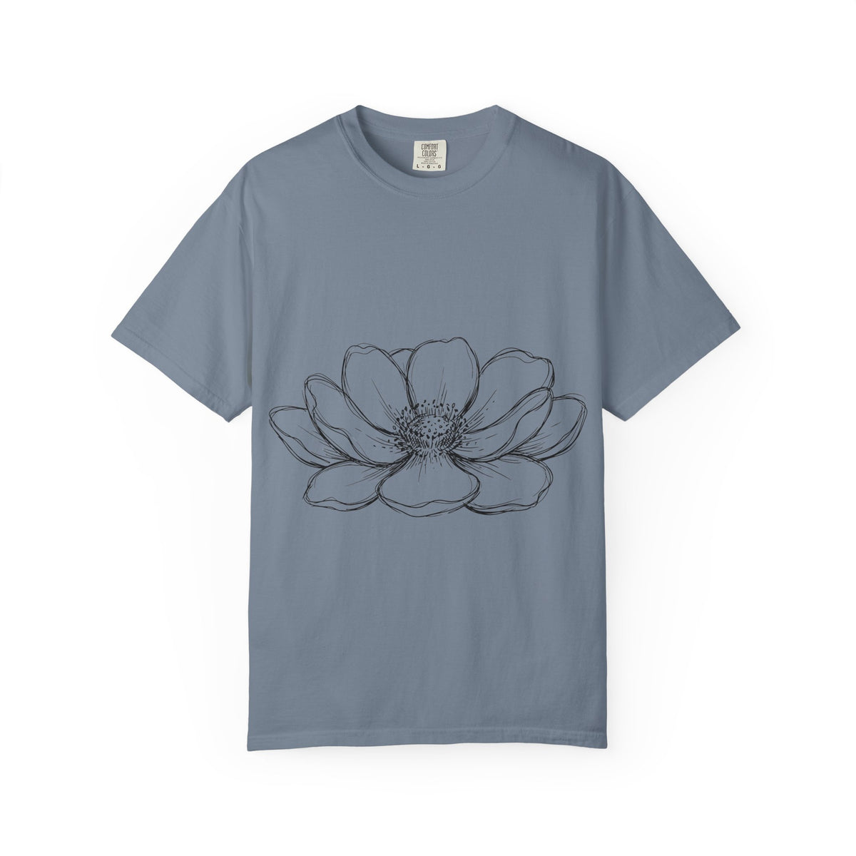 Anemone Flower Line Art Shirt, Minimal Botanical Drawing Tee, Single Bloom Shirt, Plant Lover Gift