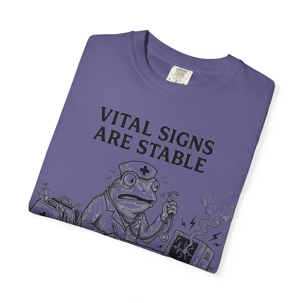 Vital Signs Are Stable I Am Not Shirt, Funny Nurse Frog Tee, Burnt Out RN Shirt, Night Shift Gift