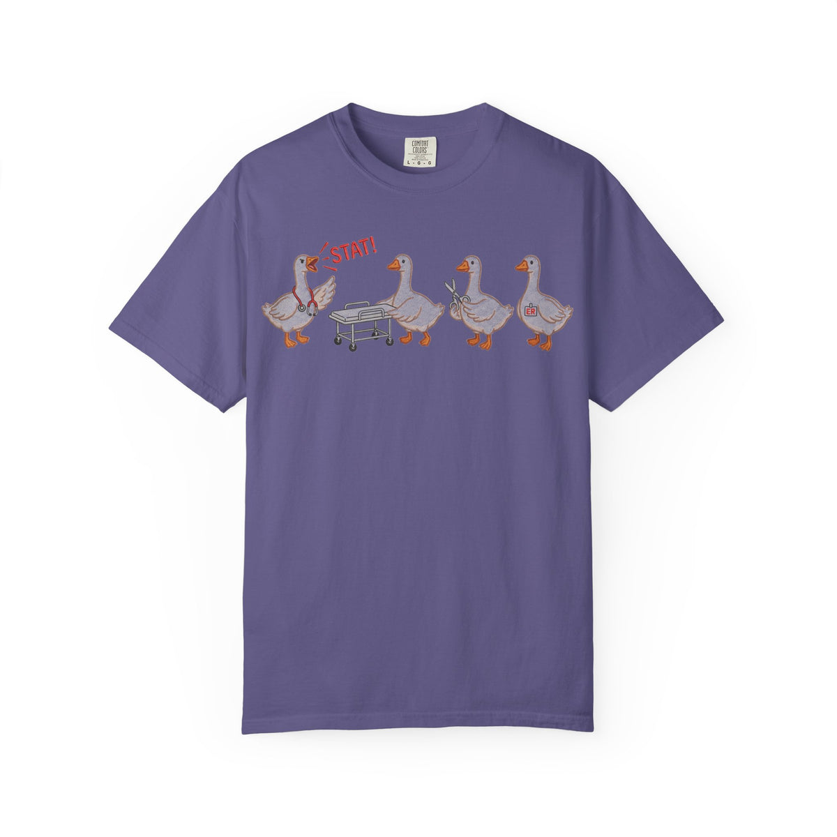 Nurse Goose Squad Stat Shirt, Funny ER Geese Tee, Night Shift Nurse Shirt, RN Team Gift