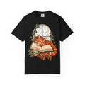 Cozy Reading Cat Shirt, Rainy Window Book Lover Comfort Colors Tee