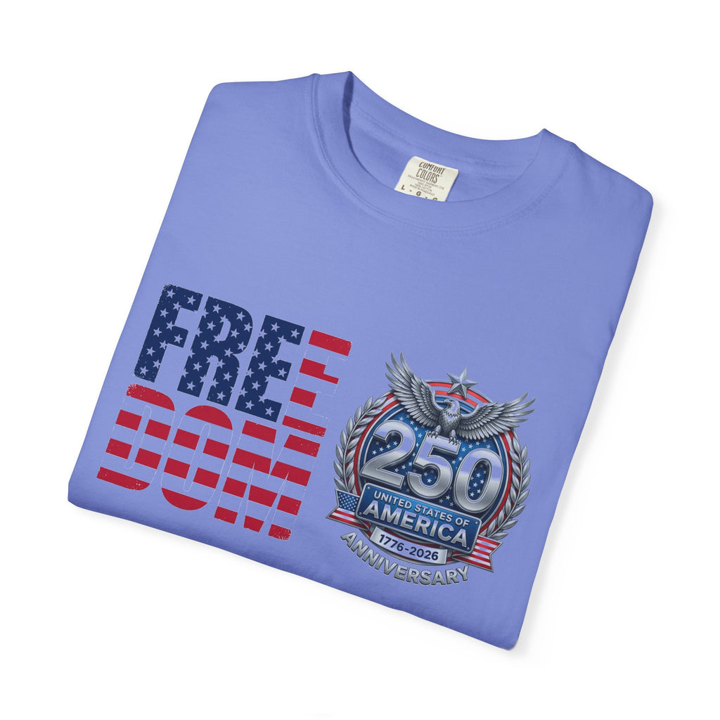 Freedom 250 Stacked Shirt, America Semiquincentennial Crest Tee, Patriotic 1776-2026 Shirt, July 4th Gift