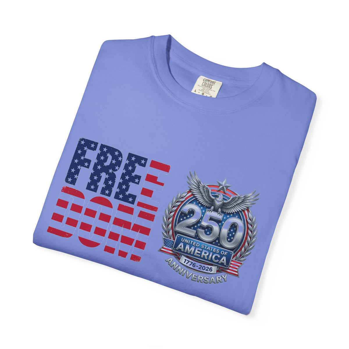 Freedom 250 Stacked Shirt, America Semiquincentennial Crest Tee, Patriotic 1776-2026 Shirt, July 4th Gift