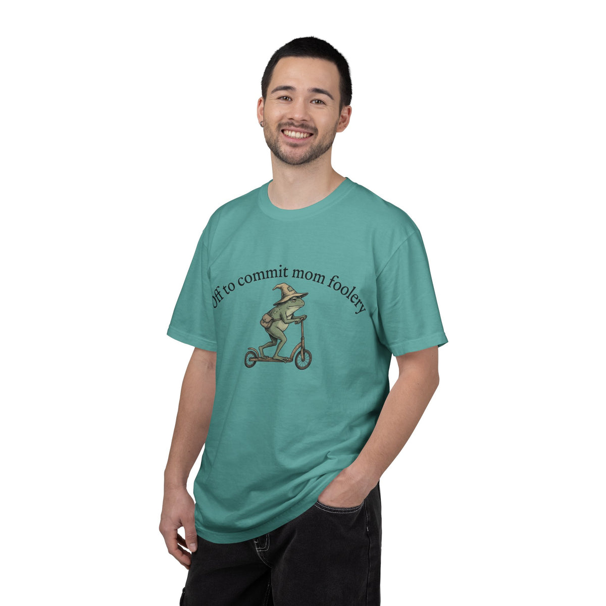 Off To Commit Mom Foolery Shirt, Funny Witch Frog Scooter Tee, Sarcastic Mom Shirt, Mom Humor Gift