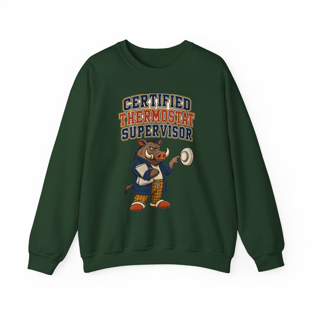 Funny Dad Sweatshirt Certified Thermostat Supervisor Shirt, Funny Dad Gift, Christmas Gift, Funny Tee