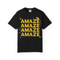 Amaze Amaze Amaze Amaze Shirt, Four Line Retro Type Tee, Frog Sparkle Graphic Shirt, Trendy Gift