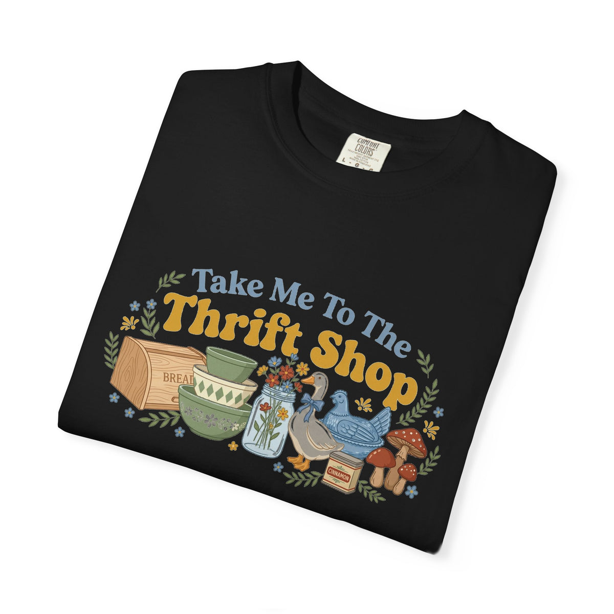 Take Me To The Thrift Shop Wide Shirt, Retro Thrift Finds Tee, Vintage Pyrex Shirt, Thrifter Gift