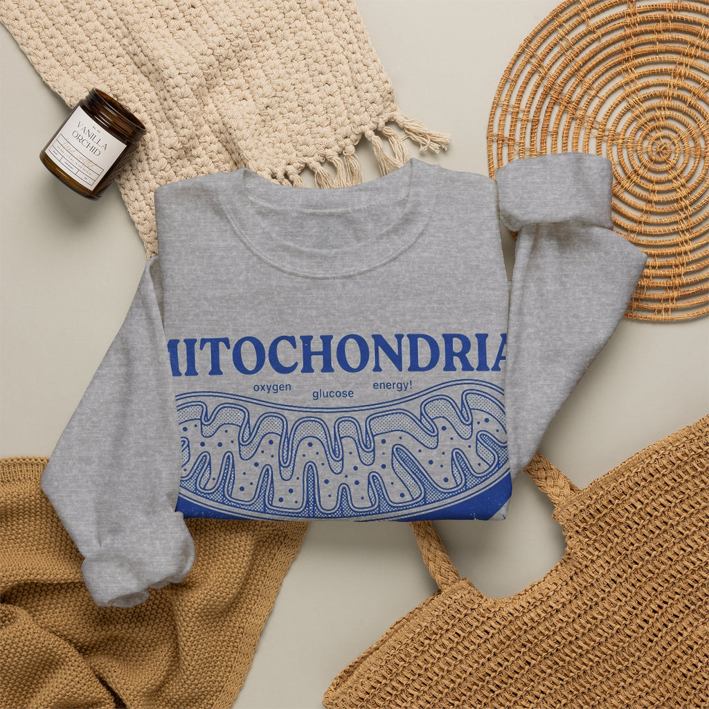 Mitochondria Powering Life Since Forever Sweatshirt, Retro Science Diagram Sweatshirt, Biology Teacher Gift, Science Nerd Sweatshirt, Cell B