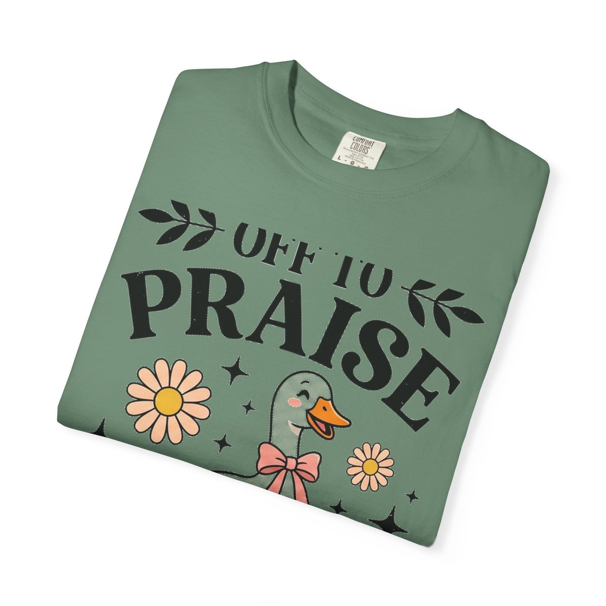 Off To Praise The Lord Shirt, Funny Christian Goose Tee, Daisy Church Shirt, Faith Gift