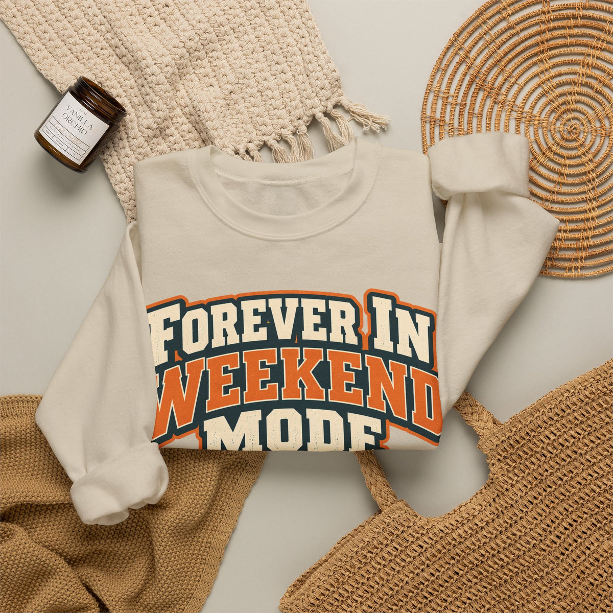 funny retirement Sweatshirt Forever In Weekend Mode Sweatshirt, Funny Retirement Gift Graphic Sweatshirt,
