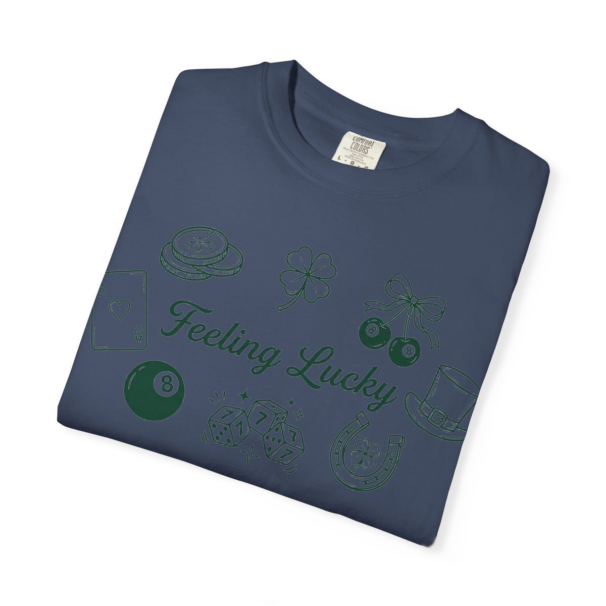Feeling Lucky Wide Charms Shirt, St Patricks Clover Dice Tee, Green Luck Shirt, Irish Gift