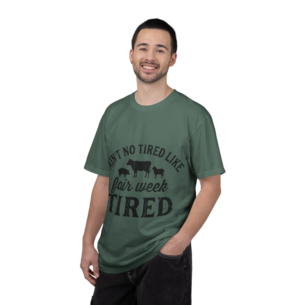 Ain't No Tired Like Fair Week Tired Shirt, Funny Livestock Show Tee, County Fair Mom Shirt, 4H Gift