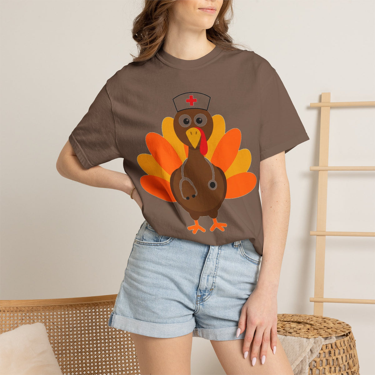 Nurse Turkey Shirt, Funny Thanksgiving Nurse Tee, Stethoscope Turkey Shirt, RN Holiday Gift
