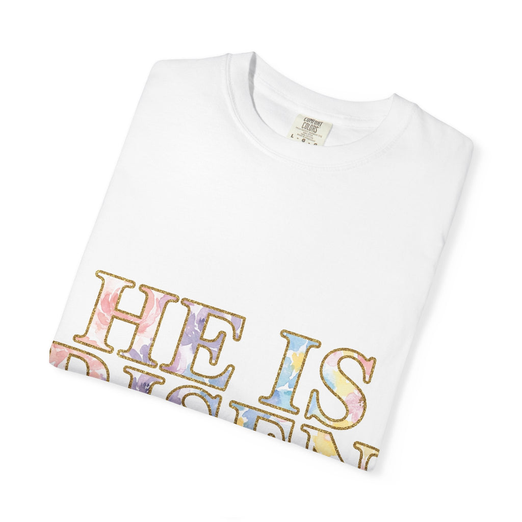 He Is Risen Shirt, Matthew 28:6 Easter Tee, Watercolor Christian Easter Shirt, Faith Gift