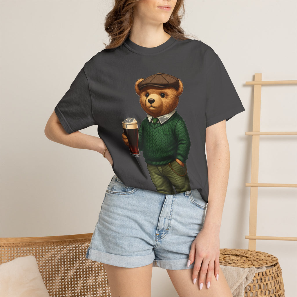 Irish Teddy Bear Pint Shirt, Shamrock Sweater Bear Tee, St Patricks Day Pub Shirt, Irish Gift