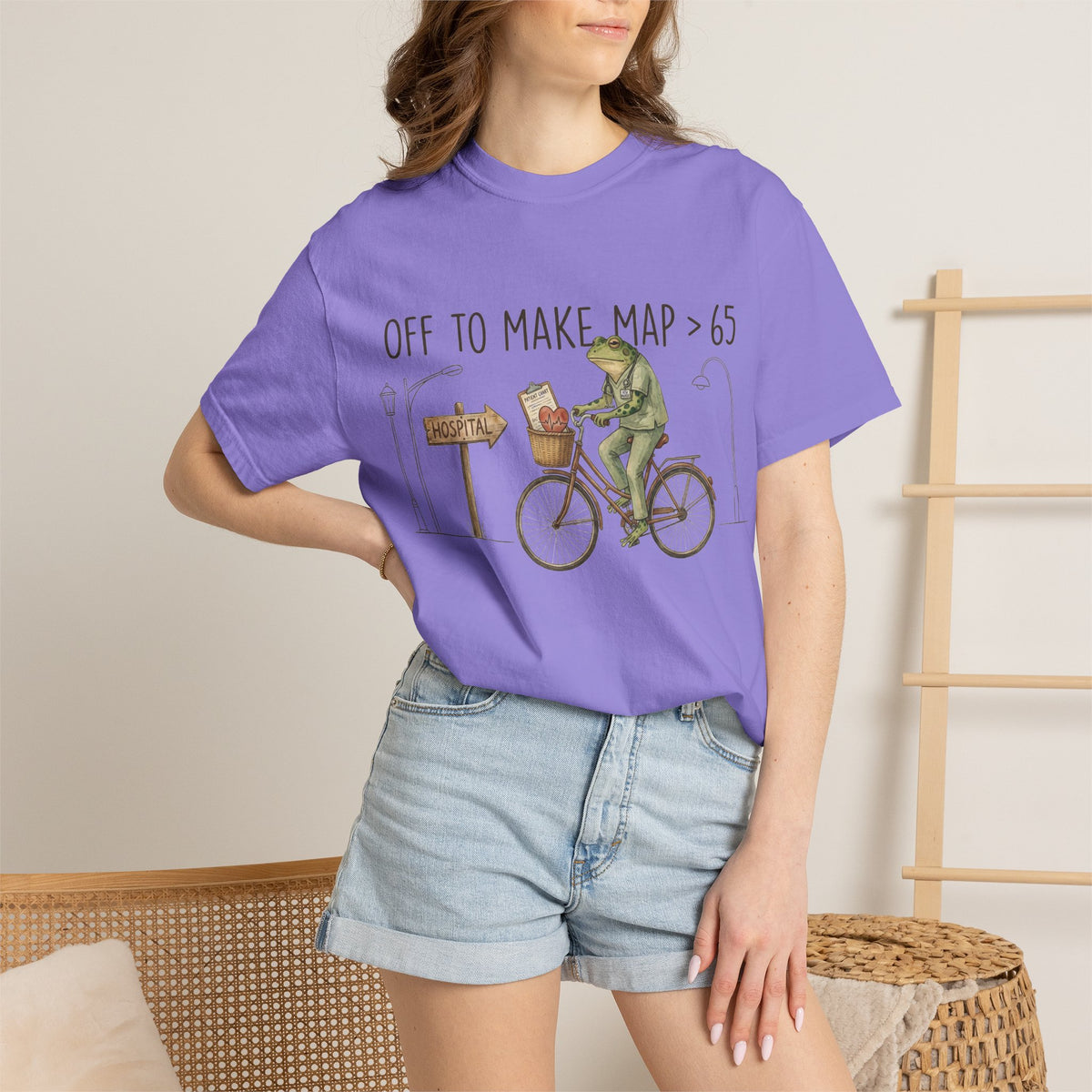 Off To Make MAP Over 65 Shirt, Funny ICU Nurse Frog Tee, Critical Care Nurse Shirt, RN Gift