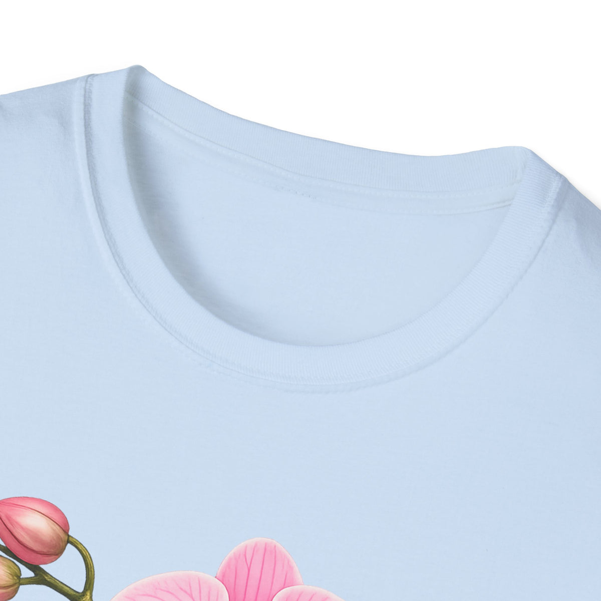 Orchid Floral T-Shirt — Pink Phalaenopsis Blossom Tee