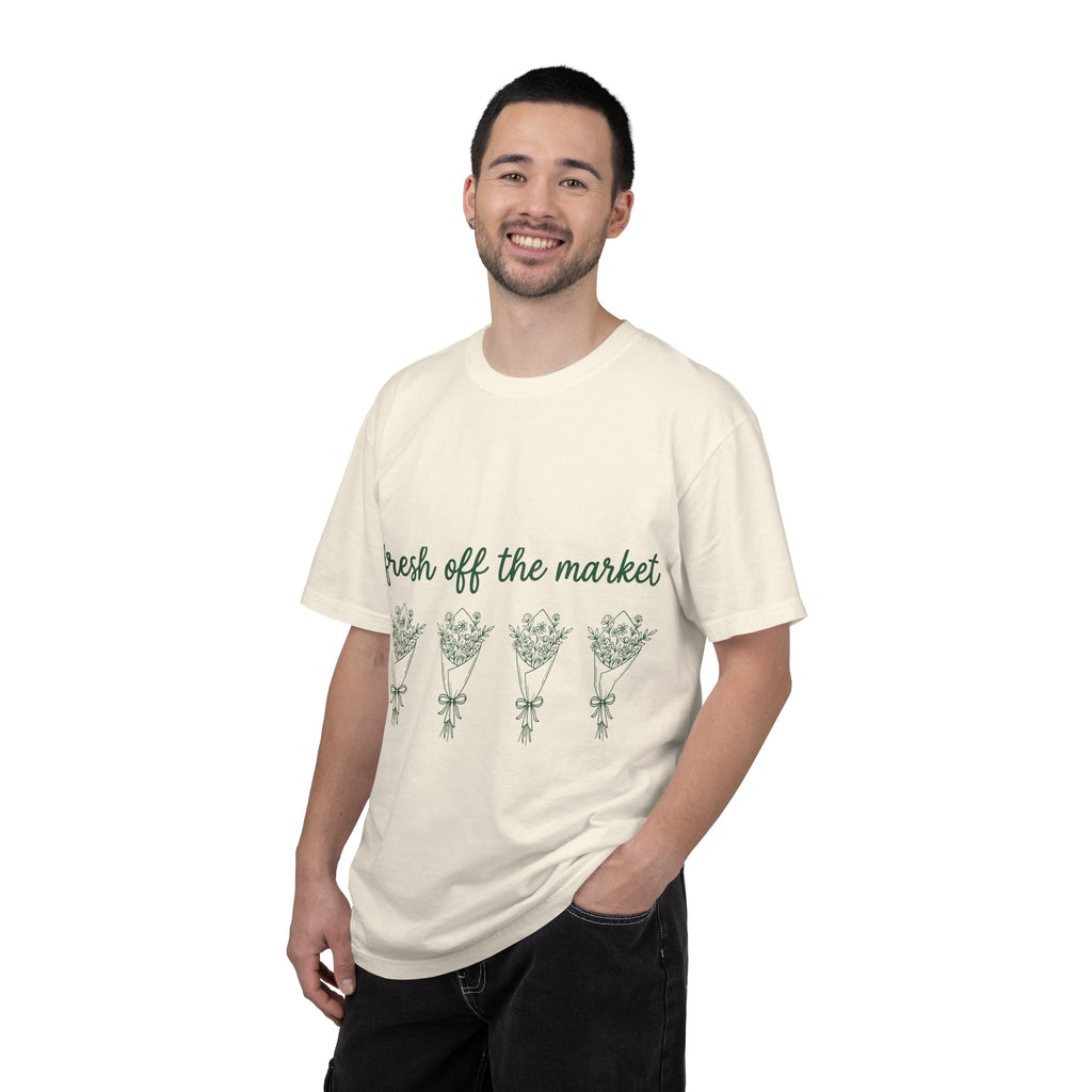Fresh Off The Market Shirt, Line Art Flower Bouquet Tee, Newly Single Funny Shirt, Divorce Gift