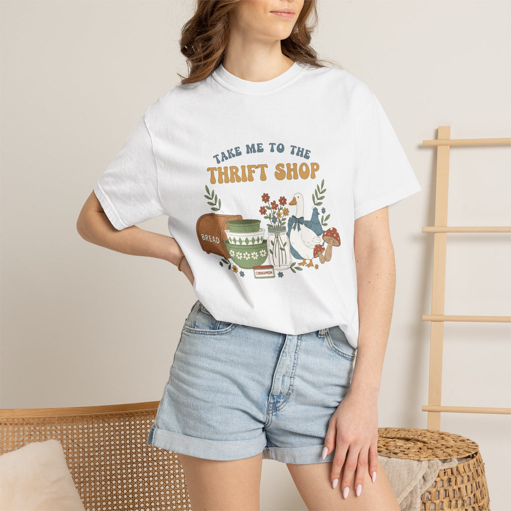 Take Me To The Thrift Shop Tall Shirt, Thrifted Treasures Still Life Tee, Vintage Lover Shirt, Thrifting Gift