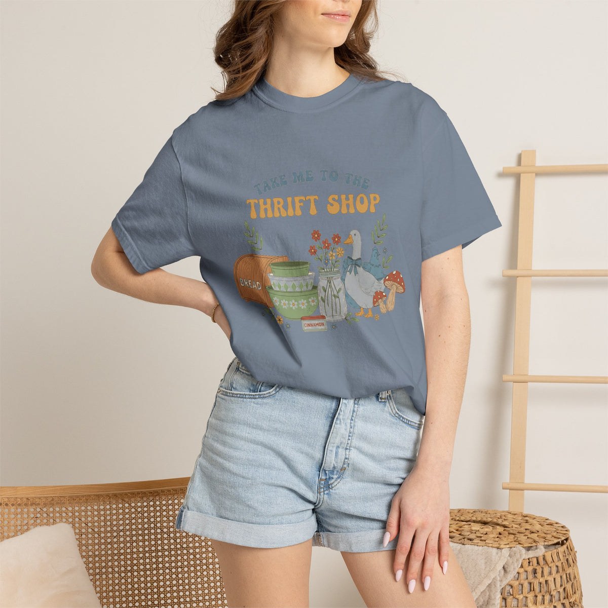 Take Me To The Thrift Shop Tall Shirt, Thrifted Treasures Still Life Tee, Vintage Lover Shirt, Thrifting Gift