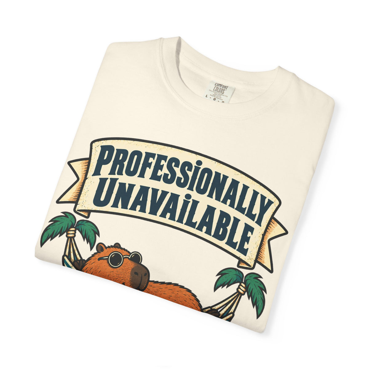 Funny Retirement Shirt Professionally Unavailable | Retired Cat Hammock Shirt | Retirement Gift For Him Her