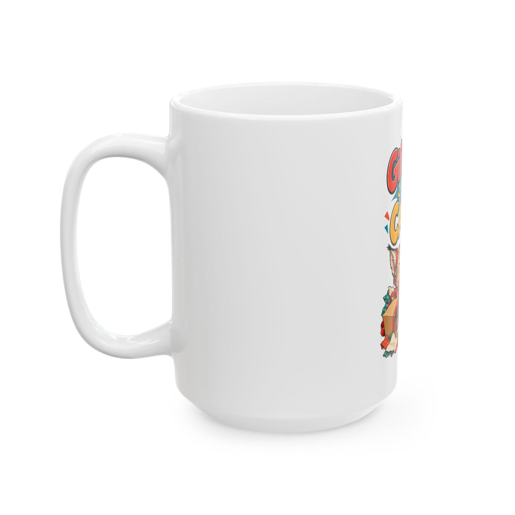 Gift Wrap Is A Cat Toy Mug, Funny Cat Mom Or Dad Christmas Gift, Secret Santa Stocking Stuffer, 11oz 15oz Coffee Mug