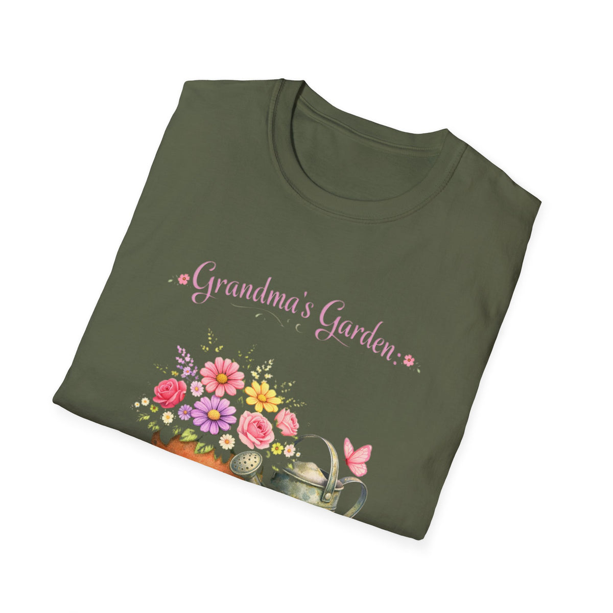Grandma's Garden T-Shirt — "Where Love Grows" Floral Tee