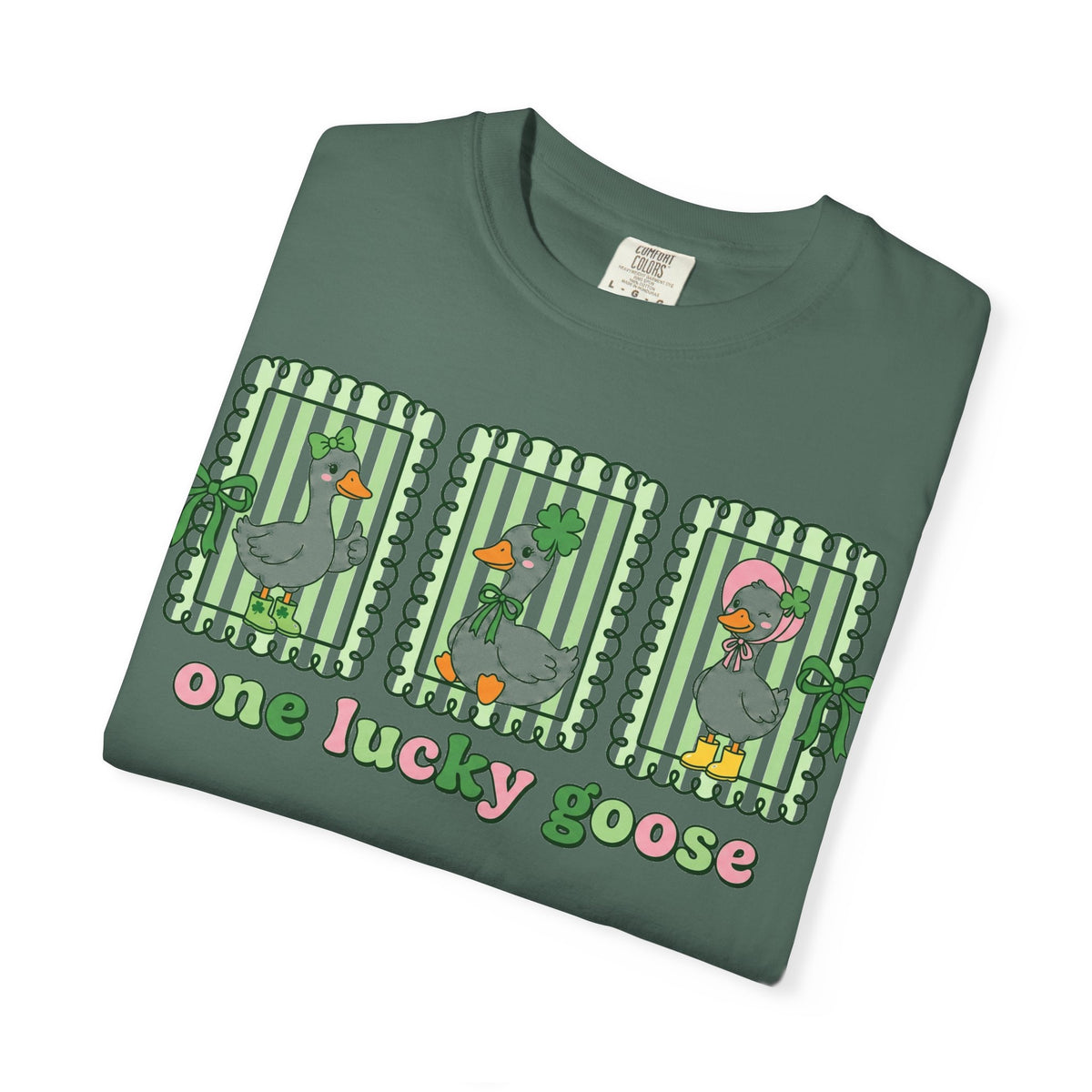 One Lucky Goose Framed Panels Shirt, Irish Goose Trio Tee, St Patricks Day Shirt, Funny Gift