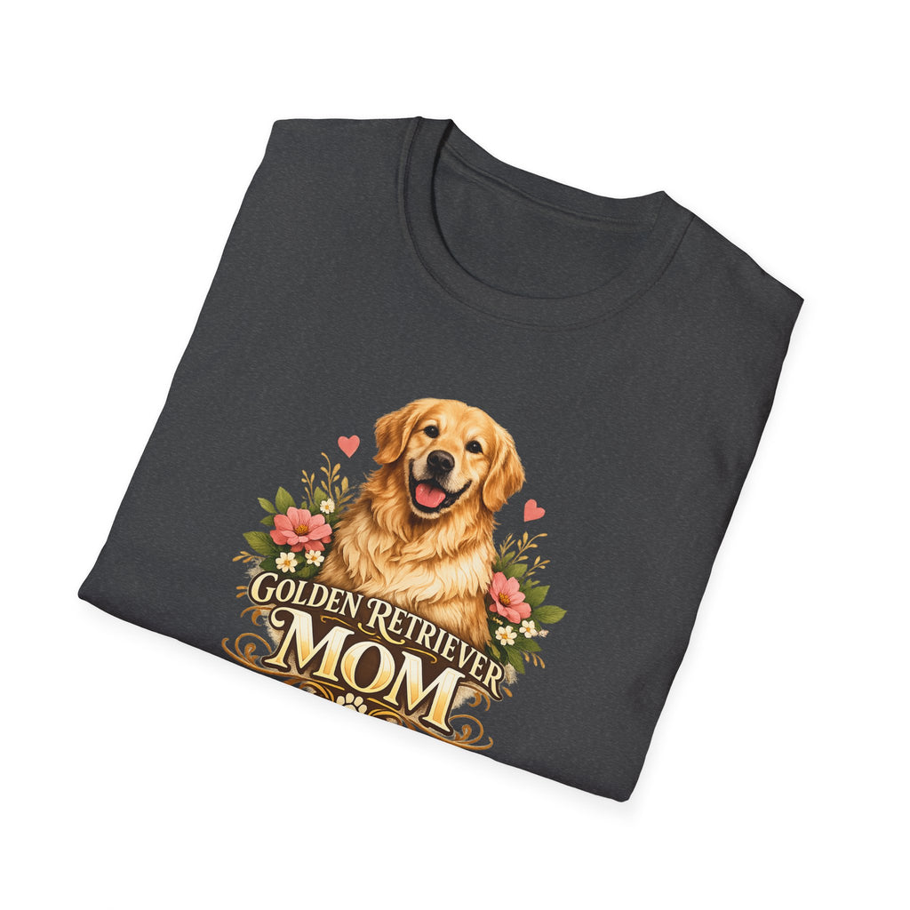 Golden Retriever Mom T-Shirt — Floral Dog Lover Tee
