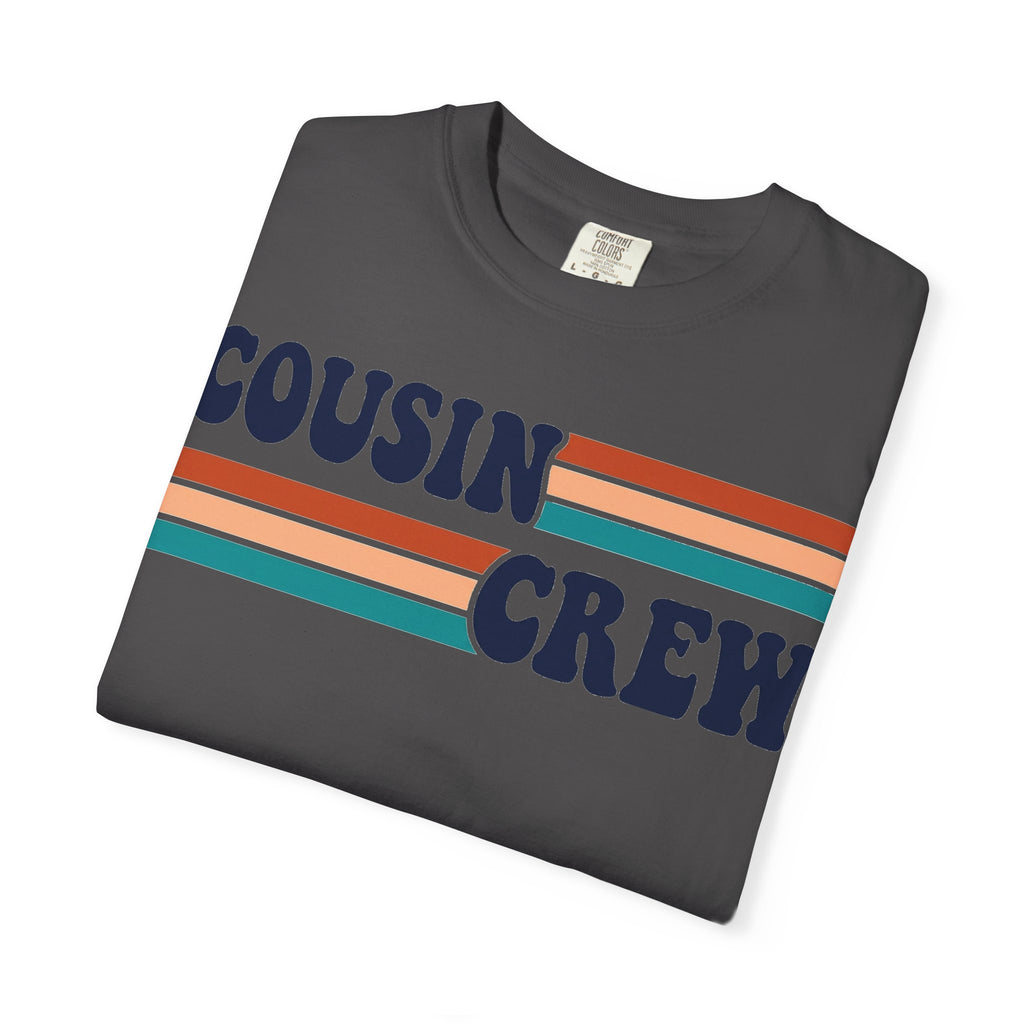 Cousin Crew Retro Stripe Shirt, Vintage Matching Family Tee, Cousin Reunion Shirt, Family Gift