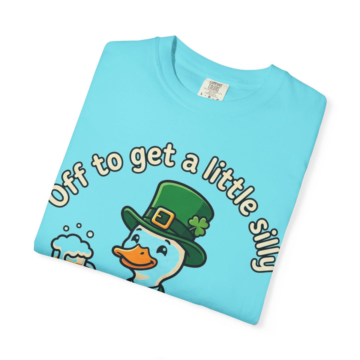 Off To Get A Little Silly Bold Shirt, Leprechaun Duck Beer Tee, Funny St Patricks Day Shirt, Irish Gift