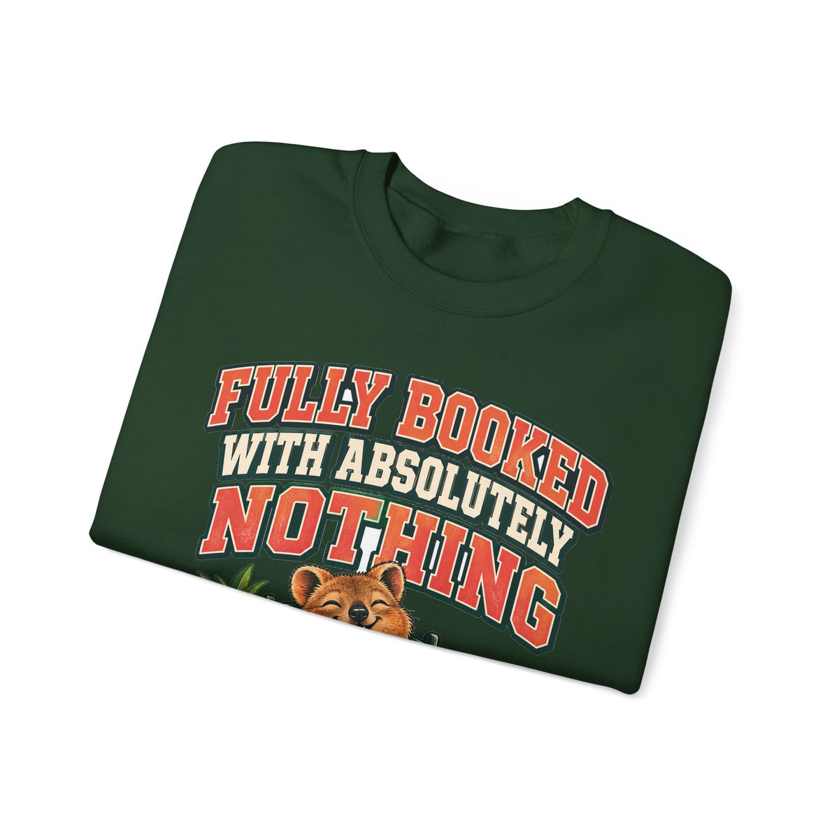 Funny Retirement Sweatshirt Fully Booked With Absolutely Nothing Quokka Sweatshirt, Retirement Gift, Sweatshirt
