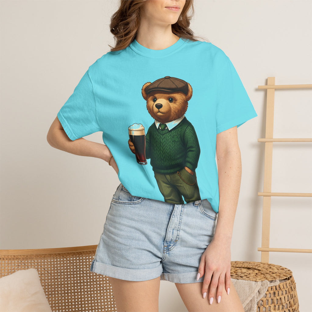 Irish Teddy Bear Pint Shirt, Shamrock Sweater Bear Tee, St Patricks Day Pub Shirt, Irish Gift