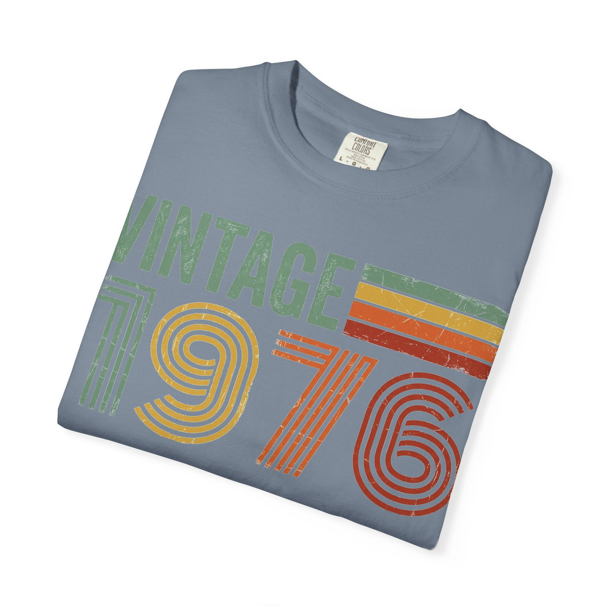 Vintage 1976 Shirt, Retro Stripe 50th Birthday Tee, Born In 1976 Shirt, Birthday Gift