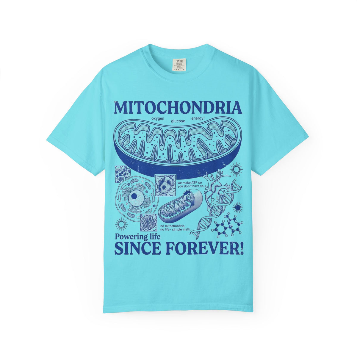 Mitochondria Powering Life Since Forever Shirt, Funny Biology Teacher Tee, Science Nerd Shirt, Student Gift