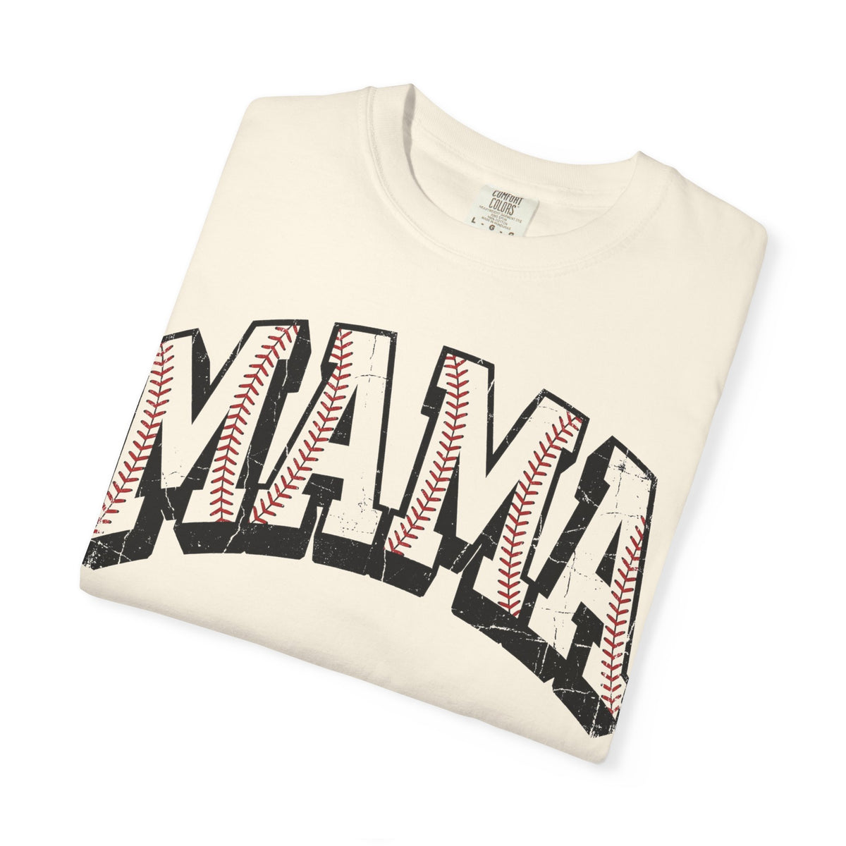 Baseball Mama Shirt, Distressed Baseball Stitch Varsity Tee, Baseball Mom Shirt, Game Day Gift