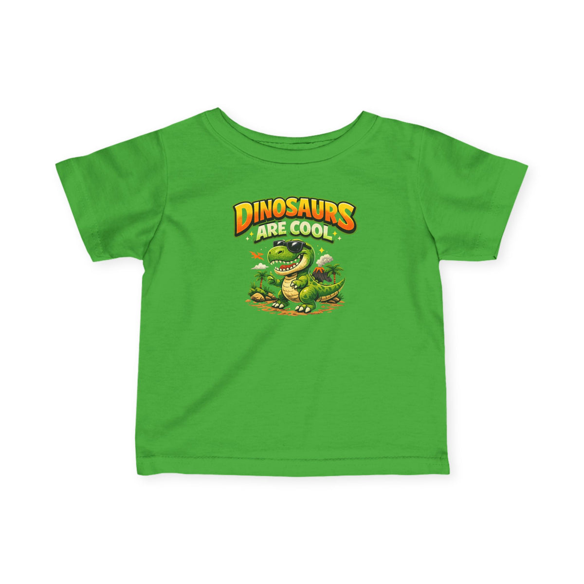 Infant Tee — "Dinosaurs Are Cool" Cute Dino Baby Shirt