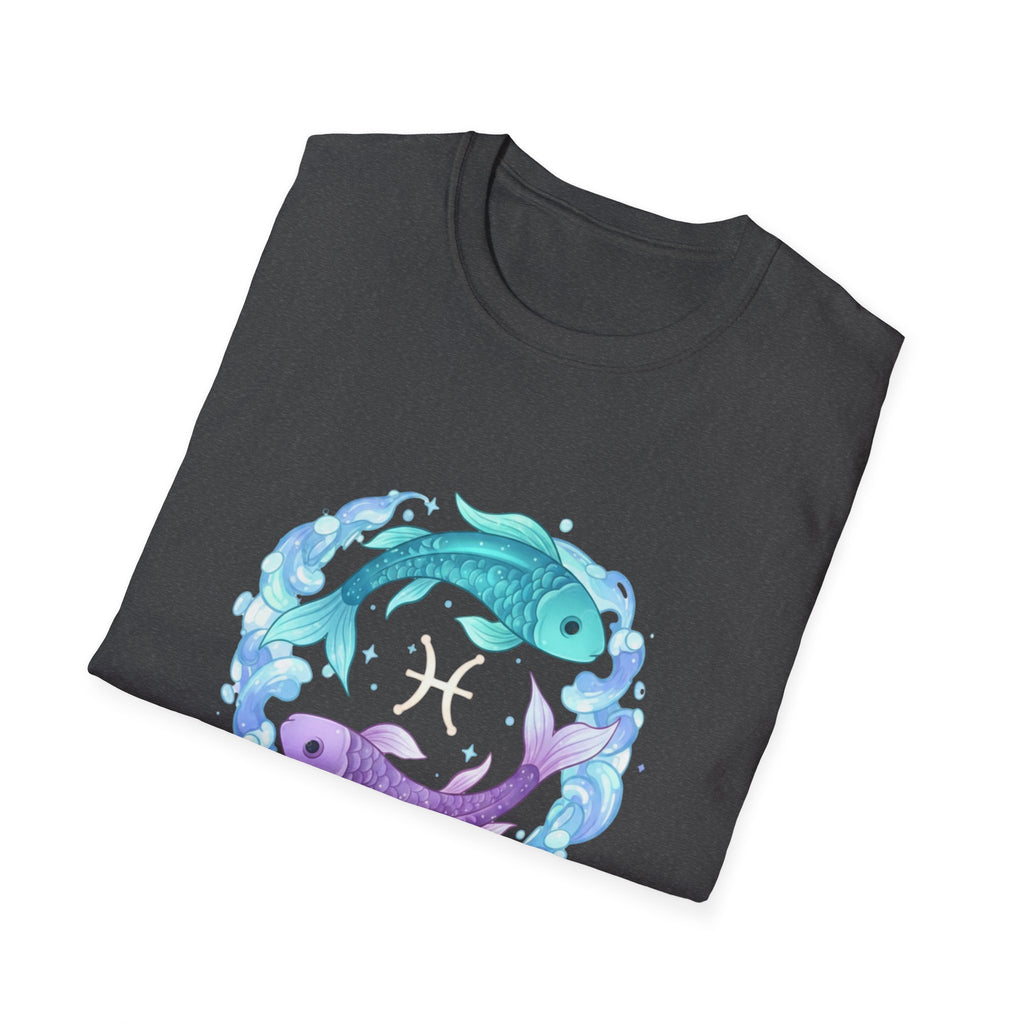 Pisces Zodiac Fish T-Shirt — Watercolor Pisces Symbol Tee
