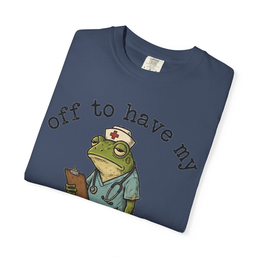 Off To Have My Flabbers Gasted Shirt, Funny Nurse Frog Tee, Sarcastic Scrubs Shirt, RN Gift