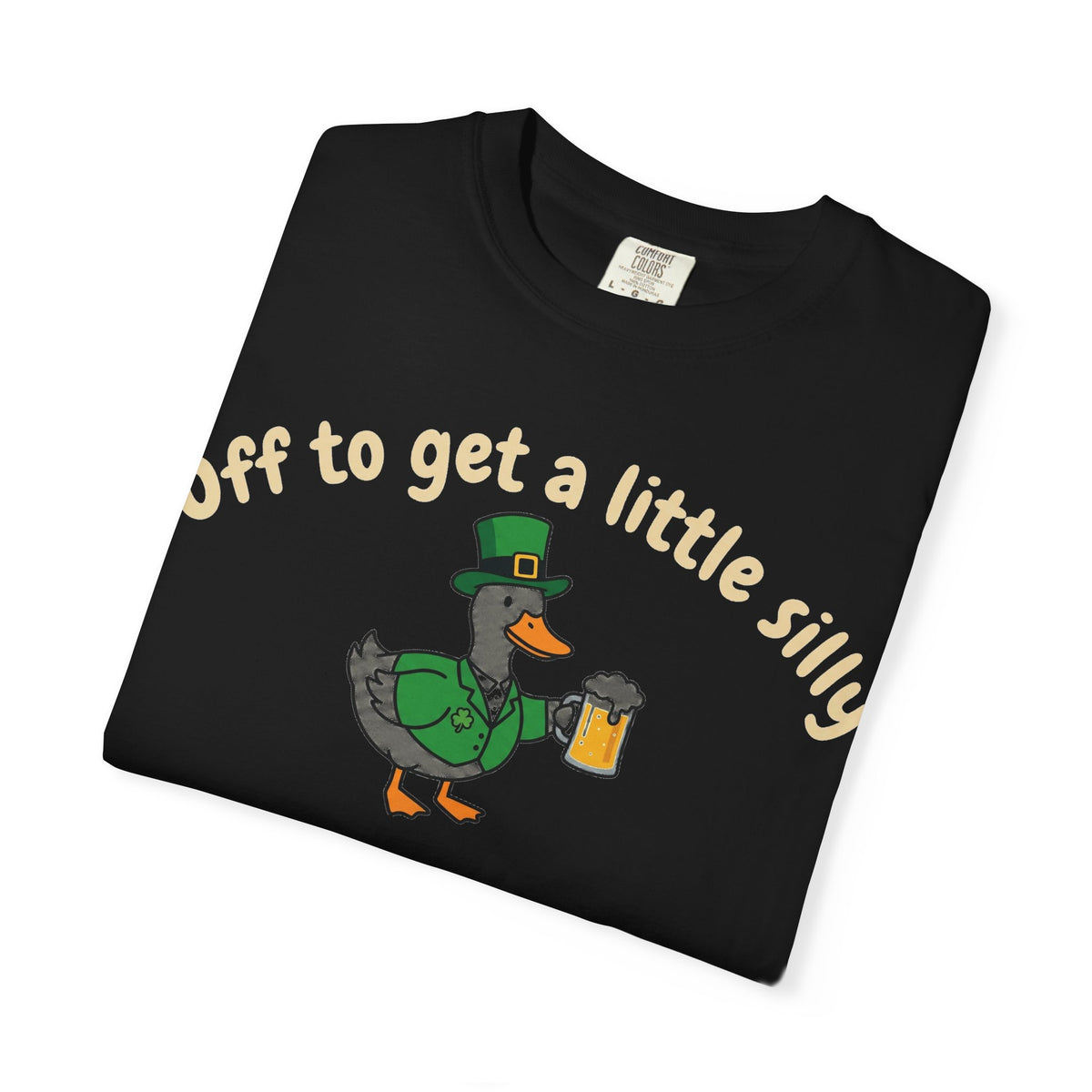 Off To Get A Little Silly Shirt, St Patricks Day Duck Beer Tee, Funny Irish Duck Shirt, Paddys Day Gift