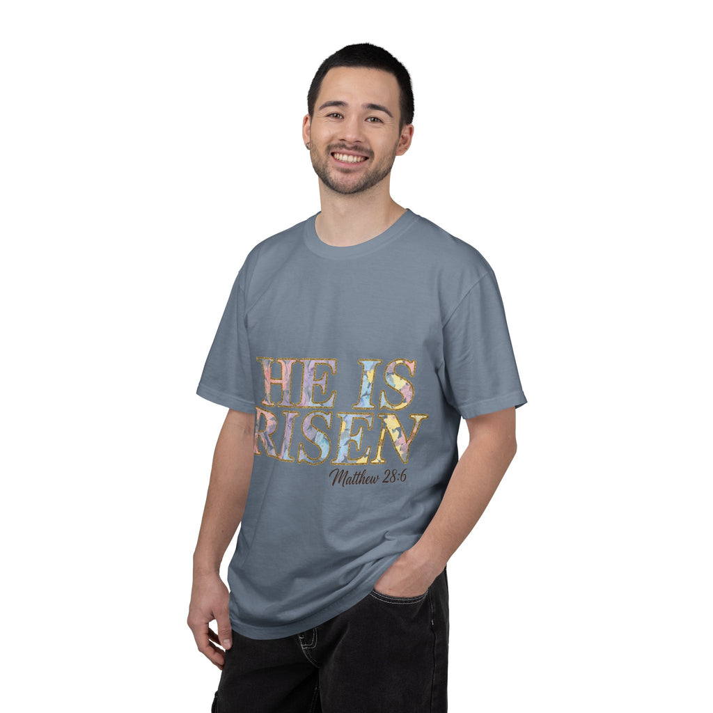 He Is Risen Shirt, Matthew 28:6 Easter Tee, Watercolor Christian Easter Shirt, Faith Gift