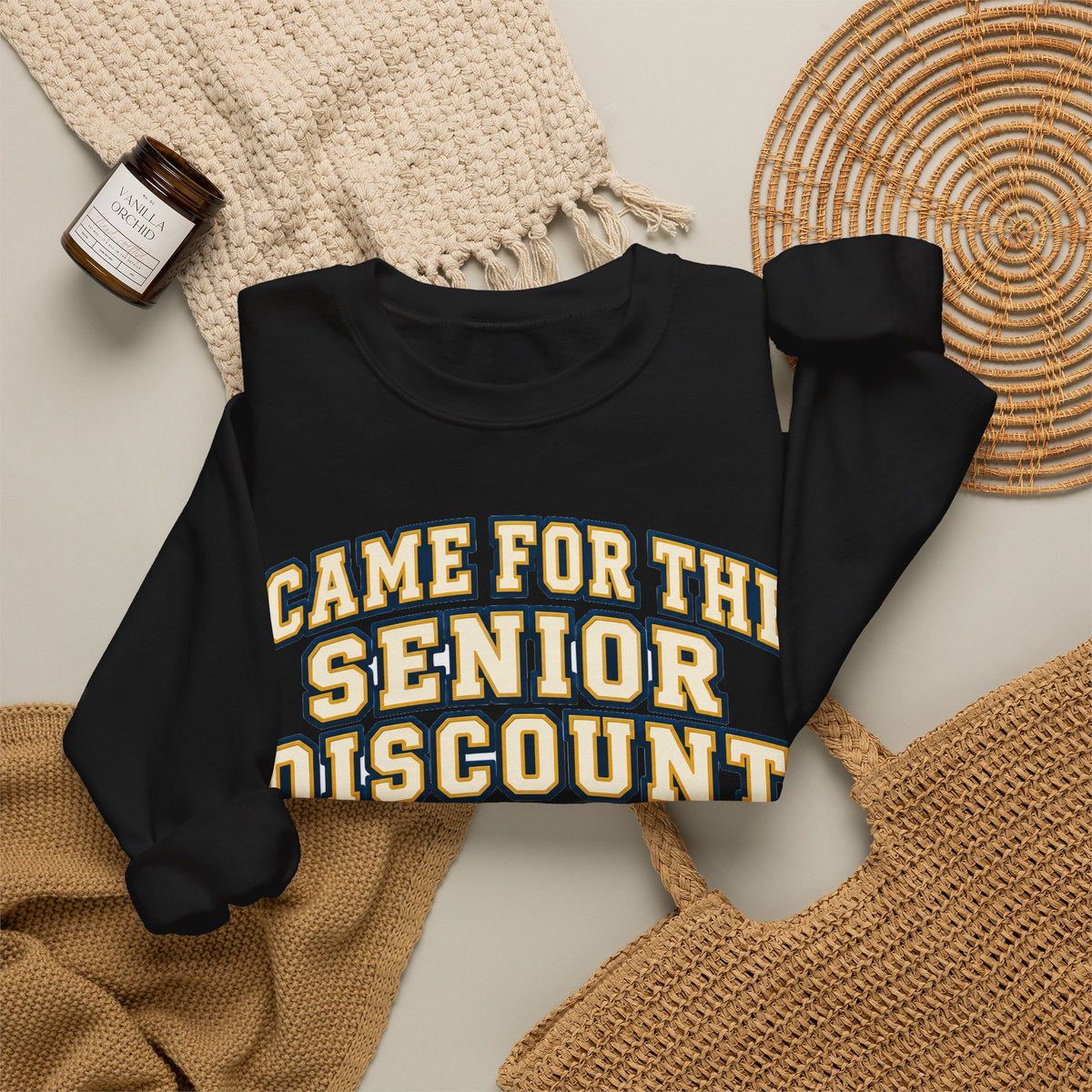 Funny Retirement Sweatshirt I Came For The Senior Discount, Retirement Gift Sweatshirt, Graphic Sweatshirt