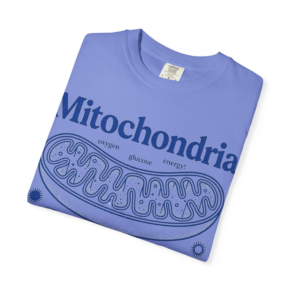 Mitochondria Powering Life Since Forever Tall Shirt, Retro Biology Poster Tee, Science Teacher Shirt, Nerd Gift