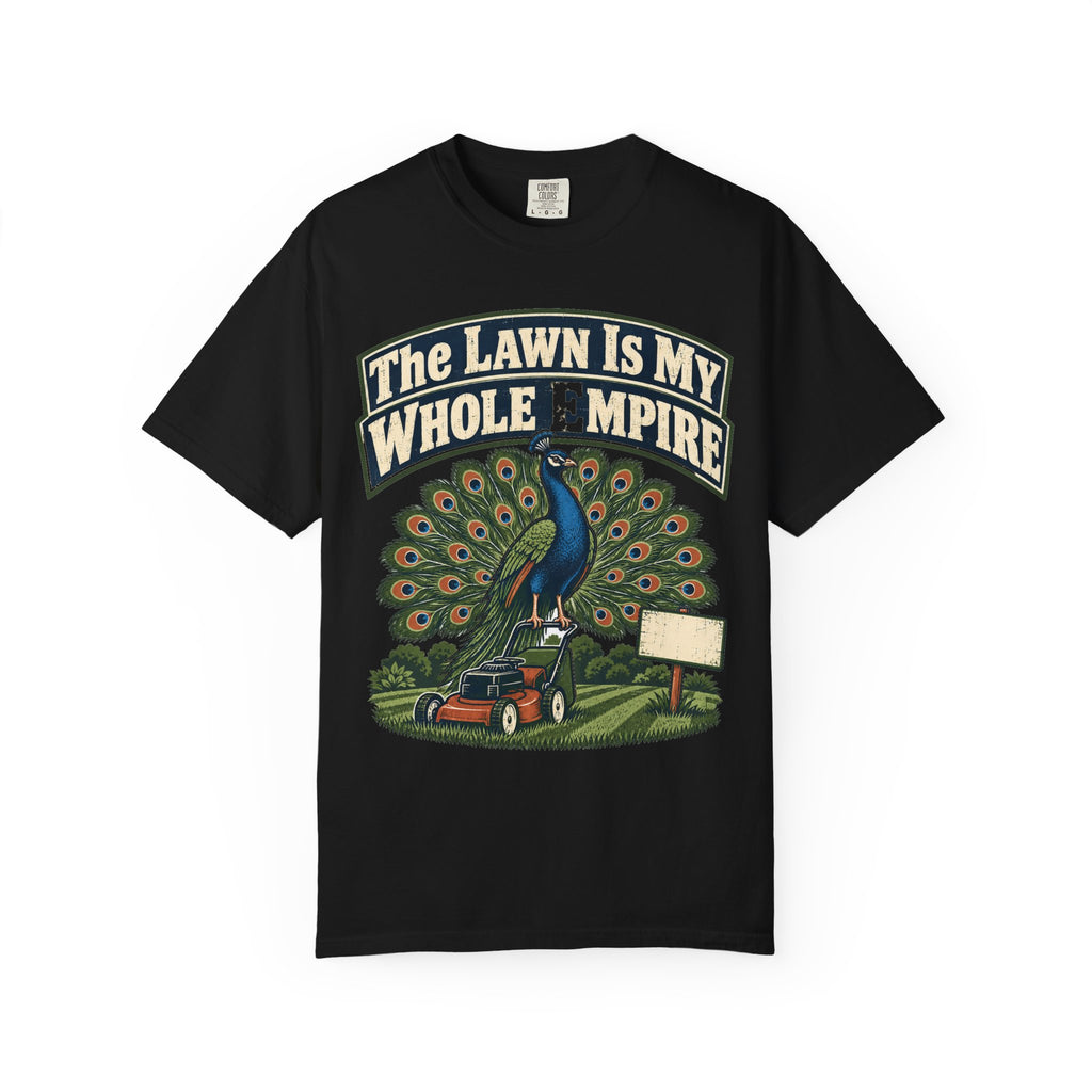 Funny Retirement Shirt The Lawn Is My Whole Empire Elk Shirt, Retirement Gift For Men Women, Lawn Mowing Humor Comfort Colors Shirt