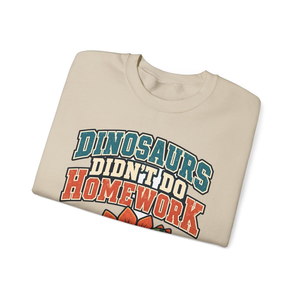 funny teacher Sweatshirt Dinosaurs Didn't Do Homework Sweatshirt, Funny Graphic Sweatshirt,