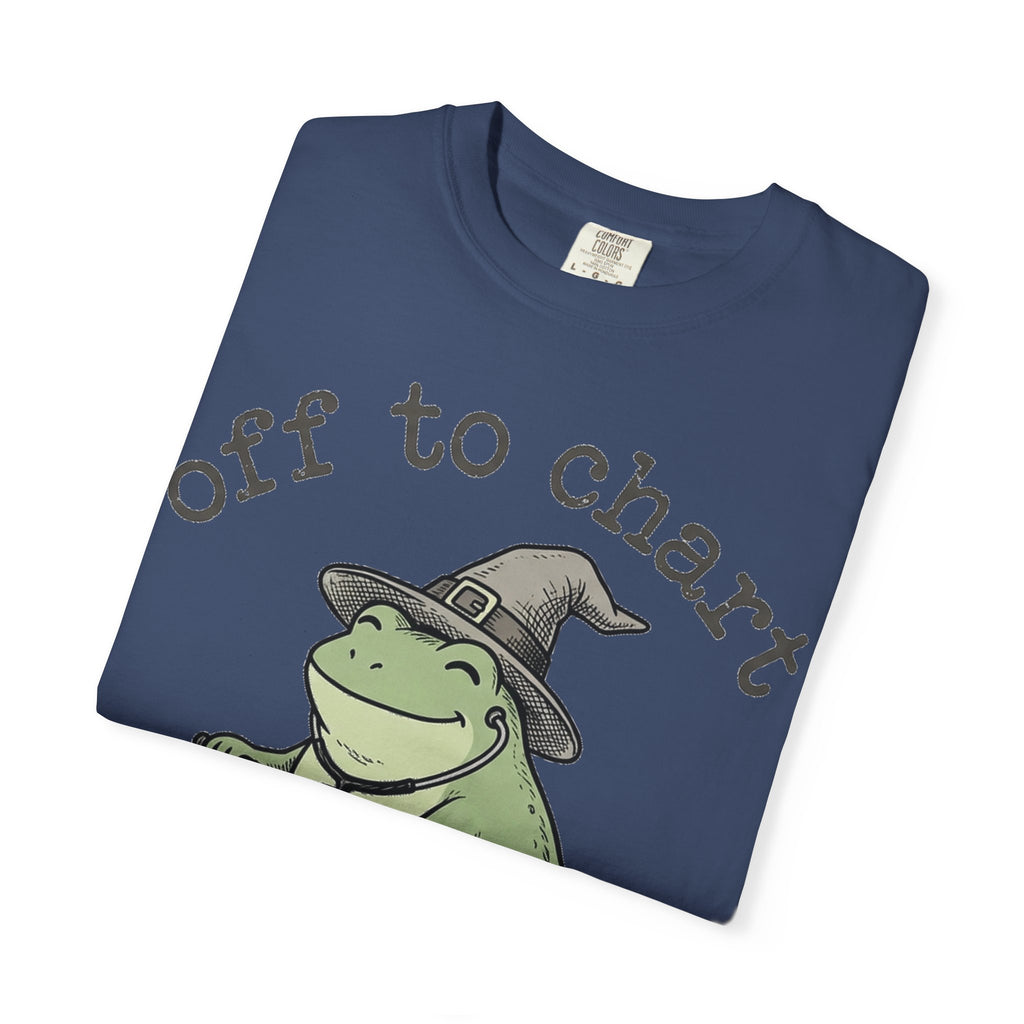 Off To Chart Shirt, Funny Witch Frog Nurse Tee, Charting Nurse Scooter Shirt, RN Gift