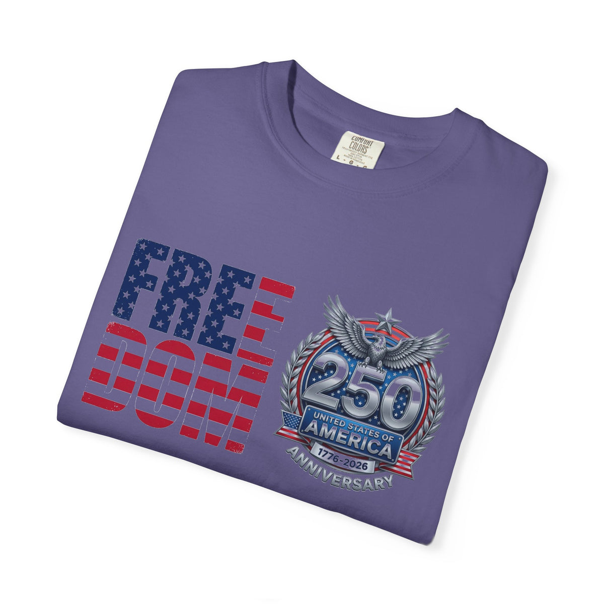 Freedom 250 Stacked Shirt, America Semiquincentennial Crest Tee, Patriotic 1776-2026 Shirt, July 4th Gift