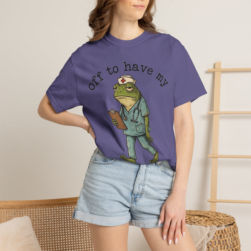 Off To Have My Flabbers Gasted Shirt, Funny Nurse Frog Tee, Sarcastic Scrubs Shirt, RN Gift