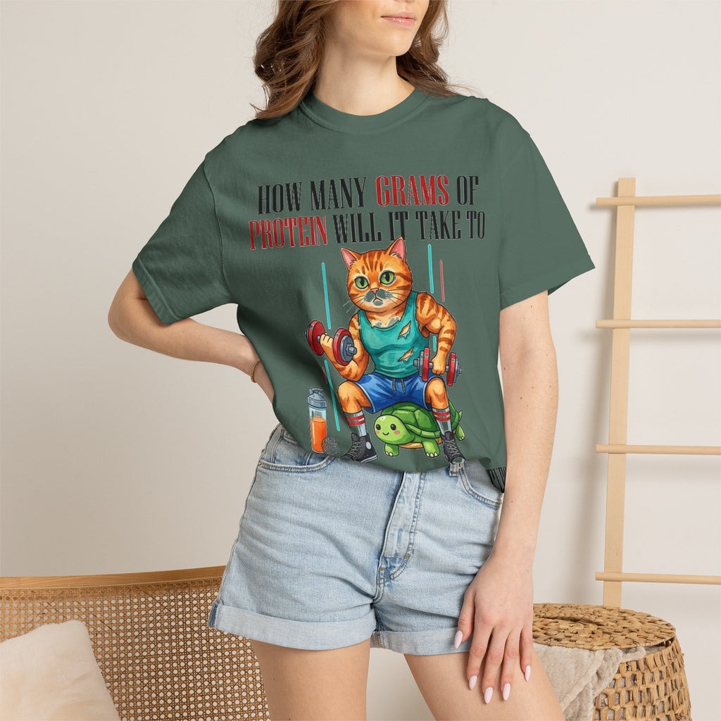 How Many Grams Of Protein Restore The Light In My Eyes Wide Shirt, Buff Gym Cat Tee, Funny Lifting Shirt, Gym Gift