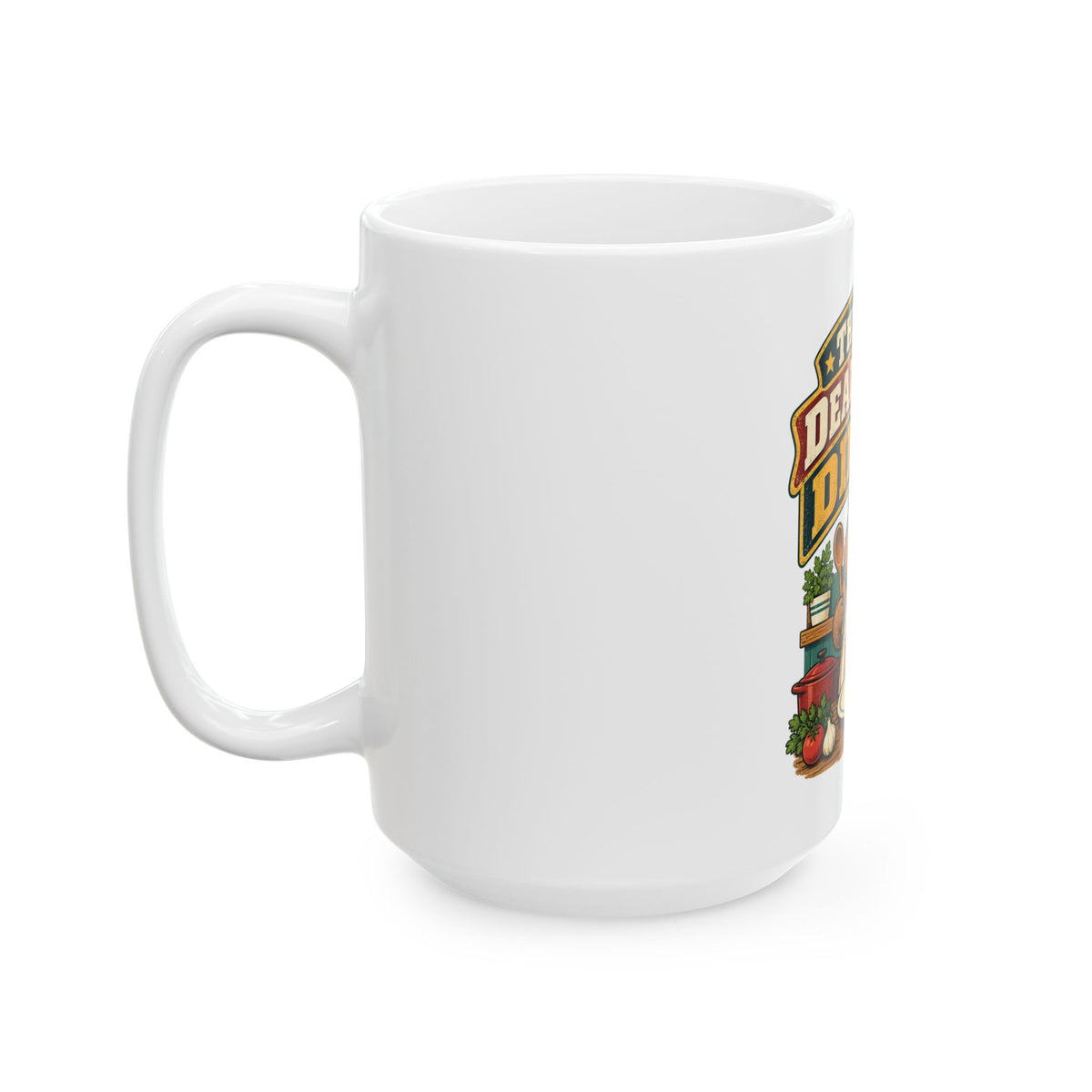 The Only Deadline Is Dinner Mug, Funny Retirement Gift for Coworker, Retired Christmas Gift, Coffee Mug 11oz 15oz